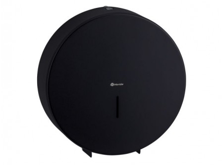 BSC004 - MERIDA STELLA BLACK, Toalettpapír adagoló maxi, rozsdamentes - - rozsdamentes acélból készült speciális fekete bevonattal
- maximum 28 cm átmérőjű papírhoz igazítva
- papírmennyiség ellenőrzésére szolgáló ablak
- tartós acél hengerzárral rögzítve
- a készülék felületével egy síkban lévő zár
 
