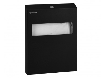 GSC001 - MERIDA STELLA BLACK, Toalett ülőke higiéniai papíralátét adagoló, rozsdamentes - 