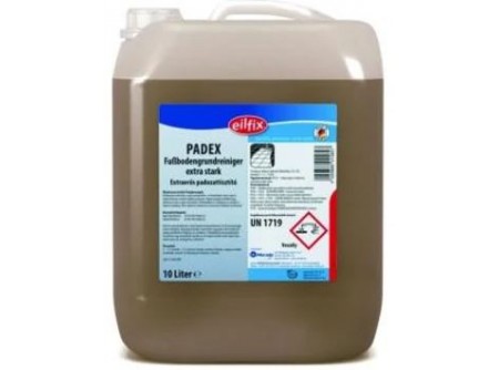 PADEX-10 - Extraerős padlótisztító, 10L - Eltávolítja a zsíros, olajos szennyezõdéseket és a régi fényréteget a PVC-,kõ-, kerámia- és laminált padló felületekrõl. A mûhelyek erõsen szennyezett csempéire is hatékonyan alkalmazható. Habzásszegény beállítottságú és gépi és kézi használatra is.

• eltávolítja az olaj és más szennyezõdéseket
• eltávolítja a bevonó- és viaszréteget
• habzásszegény
