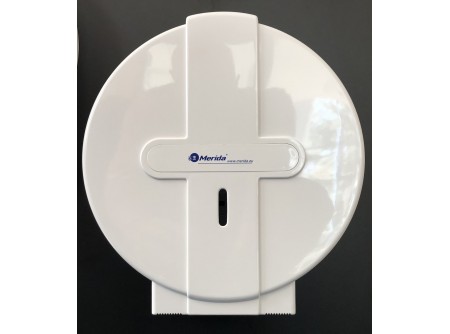 T1 - KIFUTÓ Toalettpapír tartó, ABS műanyag, fehér, midi - – törésálló ABS műanyagból készült
– töltöttség ellenőrző ablak
– speciális rendszerkulccsal zárható
– maximális papírátmérő: 23cm
 
