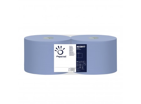 YWI-403817 - Ipari törlőkendő, kék, 3réteg, d30x21,5cm, 190m, 500lap, 2db/csomag - - perforált ipari törlő
- recycled alapanyag
- gazdaságos felhasználás
