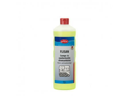 flisan-1 - Citromsavas szanitertisztító, 1L - Speciális tisztítószer az összes szaniter területre. Kényes felületekre is. Tisztítja és ápolja a zuhanykabinokat, armatúrákat, csempéket, kerámia és akril felületeket. Használata takarékos. Citromsavbázisú.

• kényes felületekre is alkalmas
• eltávolítja a mészfoltokat
• anyagkímélõ
• friss illattal
