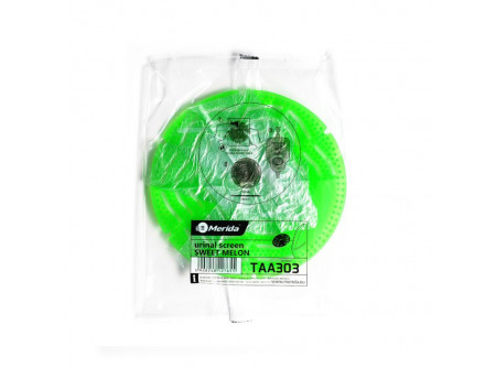 TAA303 - Piszoárszűrő, zöld műanyag, görögdinnye illatú - - szűrő illatosított műanyagból
- megakadályozza a tisztítókő lefolyóba jutását
- fóliakesztyűvel a higiénikus cseréhez
- az összes forgalomban lévő piszoárral kompatibilis
