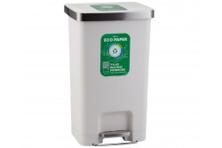 MERIDA ECO PAPER Hulladékgyűjtő, 50L, műanyag, lábpedálos, fehér

KJB410

